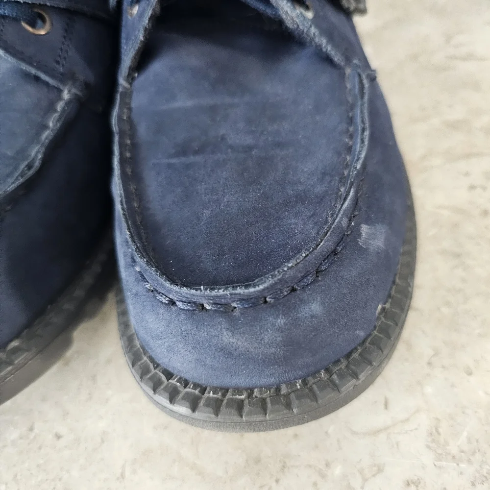 Polo Ralph Lauren Boots Youth Sz 7  Navy Suede Leather Bear Ranger Fits Womens 8